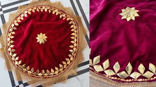 Gota Patti Thalposh Design 😍😍 | How To Make Thalposh Gota Patti | Thali Cover | Rajasthani Arts