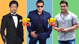 Comparison: Shahrukh Khan vs Salman Khan vs Aamir Khan