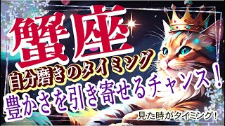 【かに座♎️✨❤️😁見た時がタイミング🎵】経済的な安定とタイミングを待つ✨🥰【仕事や取り組み】【人間関係、パートナー関係、恋愛、ラッキーカラーは３択リーディングで🎵】