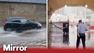 Flash flooding across London after rainfall
