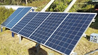 Off Grid Solar Power - Building a Steel Rack for the 2kW PV Array