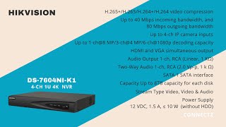 Hikvision 4 Channel NVR Models No. DS-7104NI-Q1/M, DS-7604NI-Q1, DS-7604NI-K1 #hikvision #nvr #cctv