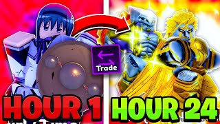 I Spent 24 HOURS Trading For INSANE Profits On Anime Adventures