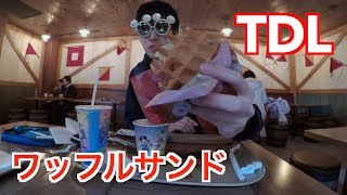 【飯テロ動画】TDL　ワッフルサンド（キャンプ・ウッドチャック・キッチン）