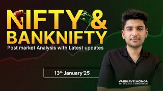 🚀Share market updates: 13th January 2025 by Univest | Nifty and Bank Nifty Prediction