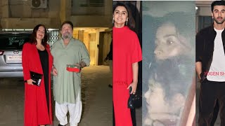 Alia Bhatt Ranbir Kapoor Raha Kapoor Neetu Kapoor Pooja Bhatt came to celebrate Christmas party 🥳