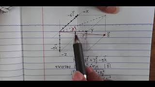 การหาขนาดและทิศทางของเวกเตอร์ในระบบแกน 3 มิติ (ตัวอย่างที่ 2)