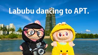 Labubu dancing to APT. at Forest City