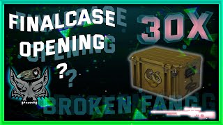 So I Opened The LAST CSGO Cases....For Now (30X BROKEN FANG)