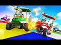 فيلم روبلوكس : سباق عربيات الالوان ولكن 🚙 ( سباق اللون الواحد فقط 🟨 🟥 ) حمااااس 🔥 !!