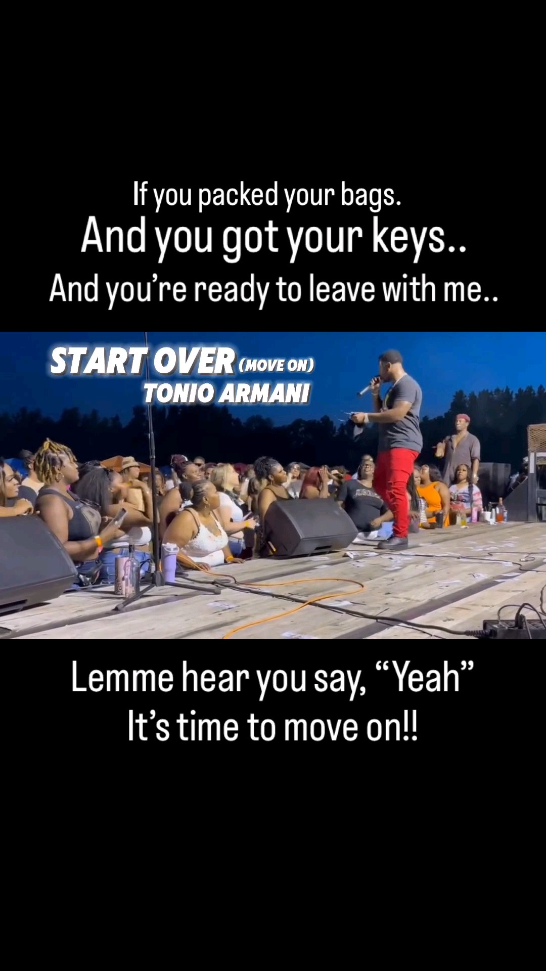 Tonio Armani - Start Over (Move On) #SoonerOrLaterTour × #TonioArmani ...