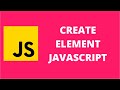 Create Element JavaScript