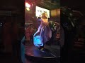 Sexy Girl in Dress Rides Mechanical bull
