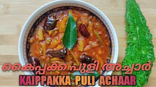 KAIPPAKKA PULI ACHAAR | കൈപ്പക്ക പുളി അച്ചാർ |  PAVAYKKA SIDE DISH