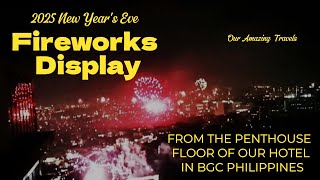 2025 New Year's Eve Fireworks Display at the Penthouse Floor of The Residences BCCT, Taguig Phils.