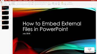 How to Embed External Files in PowerPoint