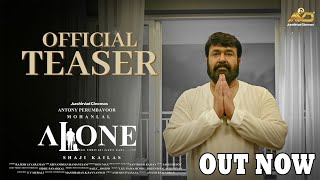 Alone Official Teaser | Mohanlal | Shaji Kailas | Antony Perumbavoor | Aashirvad Cinemas | Out Now