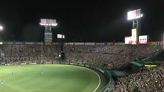 阪神タイガース　ラッキー７　ナイターでの照明演出　＠甲子園　20220717