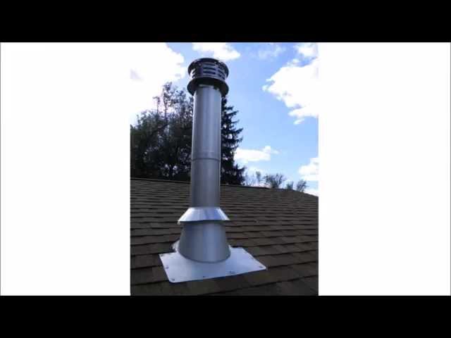 How To Install Wood Stove Pipe Through Cathedral Ceiling | Shelly Lighting