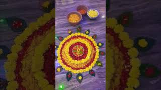 Beautiful Flower Rangoli for Sankranthi2023#Muggulu#Kolam#Shorts#Youtube shorts#short#Anitha Aroma's