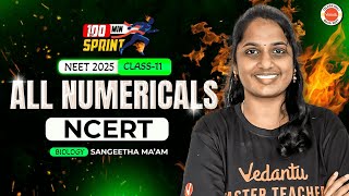 📚 All NCERT Numericals in One Shot! | NEET 2025 🎯 | Sangeetha Ma’am