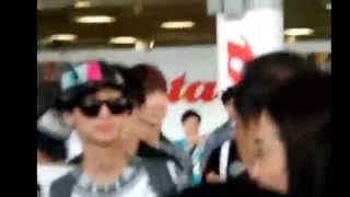 140807 Boyfriend  at  airport  Thailand