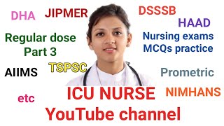 Multiple choice questions MCQs for staff nurse exams | Regular dose part 3