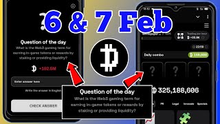 6 \u0026 7 Feb Dropee Question of the day | Dropee Daily Combo Today | Dropee Question Code \u0026 Combo