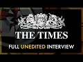 Unedited: Petersons' Times Interview