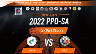 PICPA vs. PICE Basketball Championship PPO-SA 2022 Sportsfest