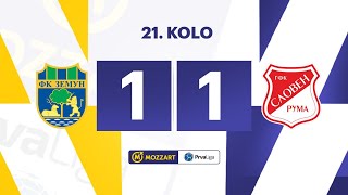 Mozzart Bet Prva liga Srbije 2024/25 - 21.Kolo: ZEMUN – SLOVEN 1:1 (0:0)