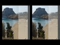 greece rhodes haraki near lindos. slide show 3d 4k agathi beach and cave chapel agia agathi ...