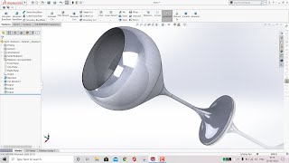 Wine Glass Design in Solidworks Premium Tutorial Exercise #007