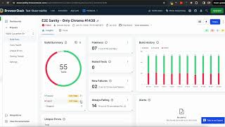 BrowserStack Test Observability - AI-driven test reporting, debugging & insights