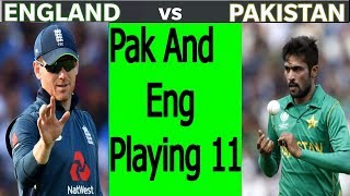 England vs Pakistan 3rd ODI 2019 | Pak and Eng 3rd ODI 2019 Playing 11