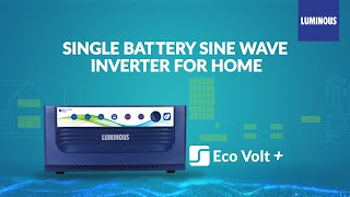 Best inverter battery for home: Luminous 1400 VA Single Battery Sine Wave Inverter | Hindi