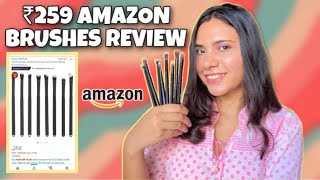 Review- AMAZON BRUSHES for ₹259 | Are they really good? |Jasminesprout