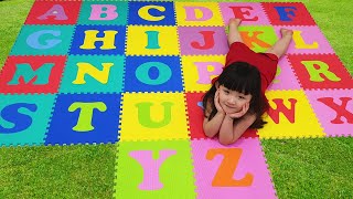 ABC Song Nursery Rhymes with Puzzle Toy! Educational Video for Toddlers