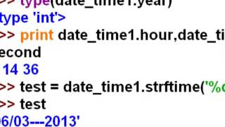 Week 7: 5) Python DateTime Functions i