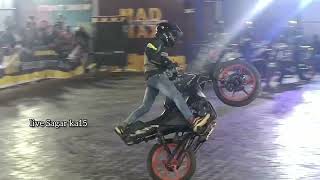 ಸಾಗರ ಶ್ರೀ ಮಾರಿಕಾಂಬ ಜಾತ್ರೆ#bike stunt#2023