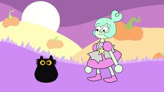 Cutout animation - The witch and the cat