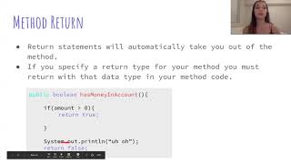 52 Introduction to Programming (JAVA) Method Return Statements