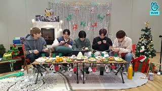 TXT Christmas Vlive (ENG SUB / INDO SUB) 211224, Txt holiday party Vlive 🎄  Christmas Party Vlive