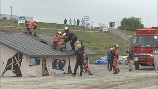 【HTBニュース】洪水も再現　被災地・むかわ町で大規模訓練