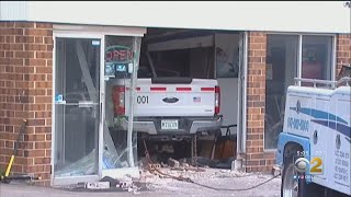 Municipal Vehicle Slams Into Auto Repair Shop Waiting Room In Libertyville