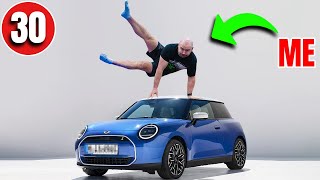 Gymnastics...on a car.