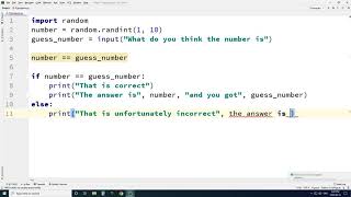 Easy guessing game part 1 (EASY PYTHON TUTORIAL KIDS)