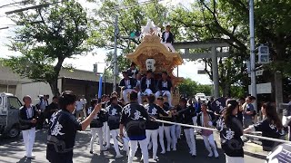 2019.9/8 喜志新家　お披露目曳行②（宮出→駅付近）