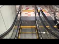 ［エスカレーター］ＪＲ久留米駅新幹線ホーム　東芝製　toshiba escalator fukuoka train kurume station shinkansen platform