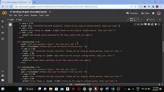 Code lab 1 Vending machine Assessment #2